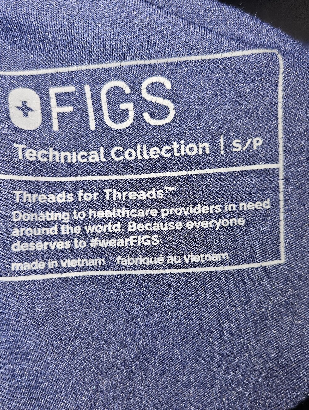 Navy Figs Scrub Set - Picture 2 of 4